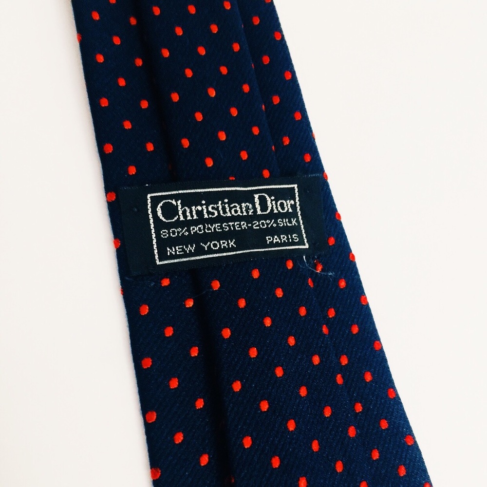 🦋 CHRISTIAN DIOR Striped Tie